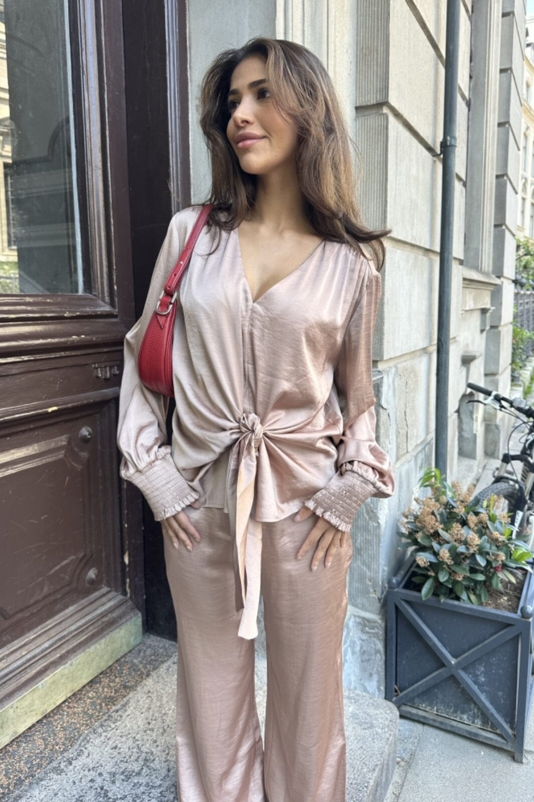Continue - Karina Satin Wrap 14974 - Sand