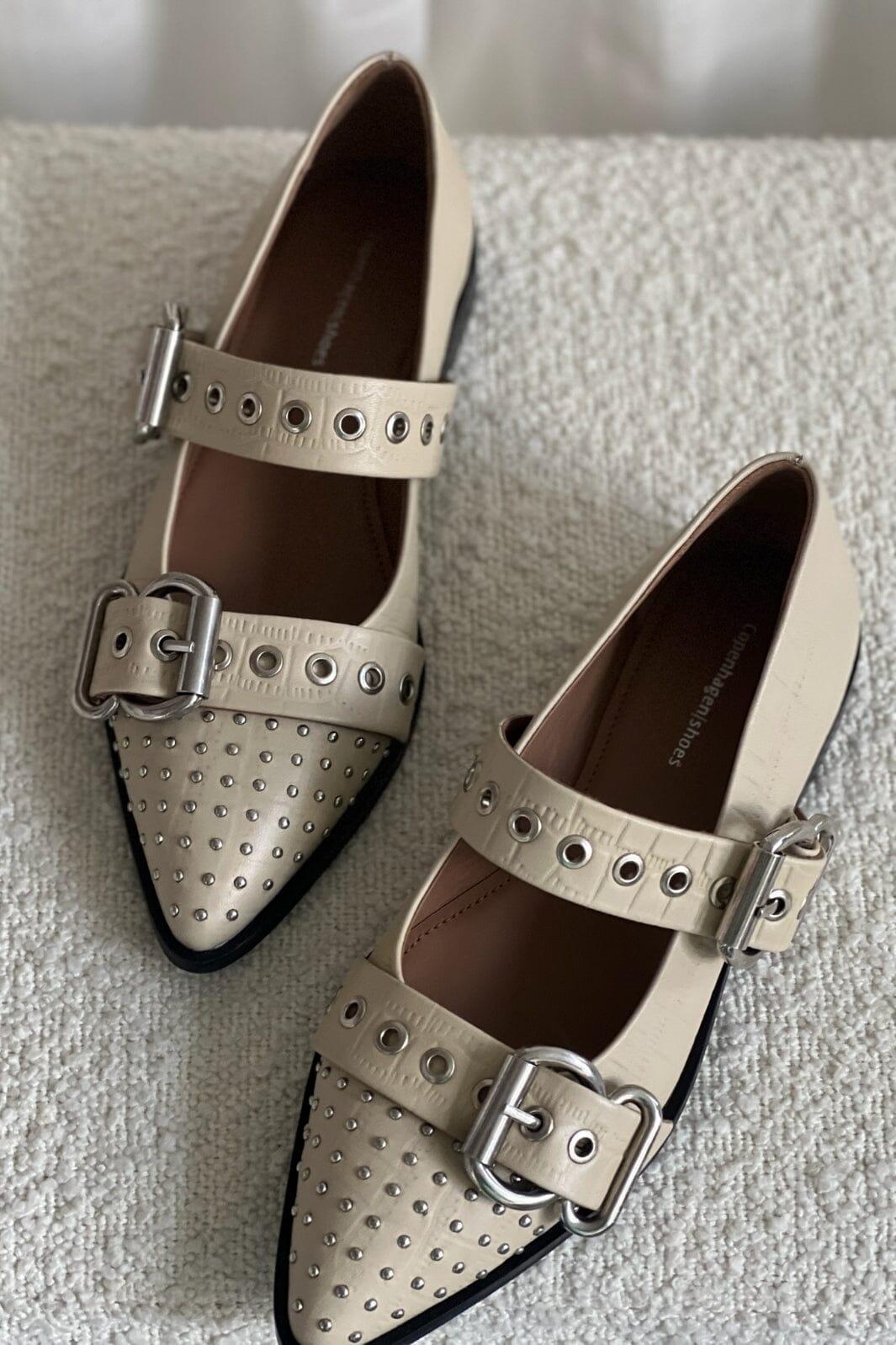 Forudbestilling - Copenhagen Shoes - Future Vibes - 0002 Beige Ballerinaer 