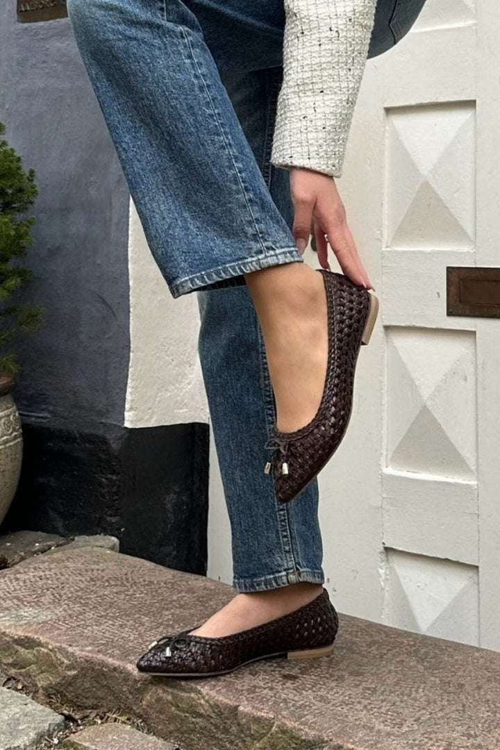 Forudbestilling - Copenhagen Shoes - On My Love CS8588 - 0012 - Brown Ballerinaer 