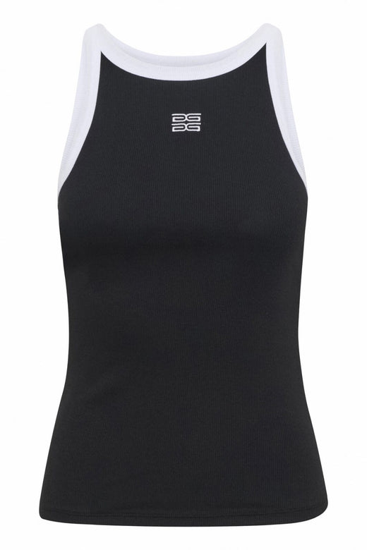 Gestuz - Gzdrew Contrast Logo Tank 10910270 - 100017 - Black