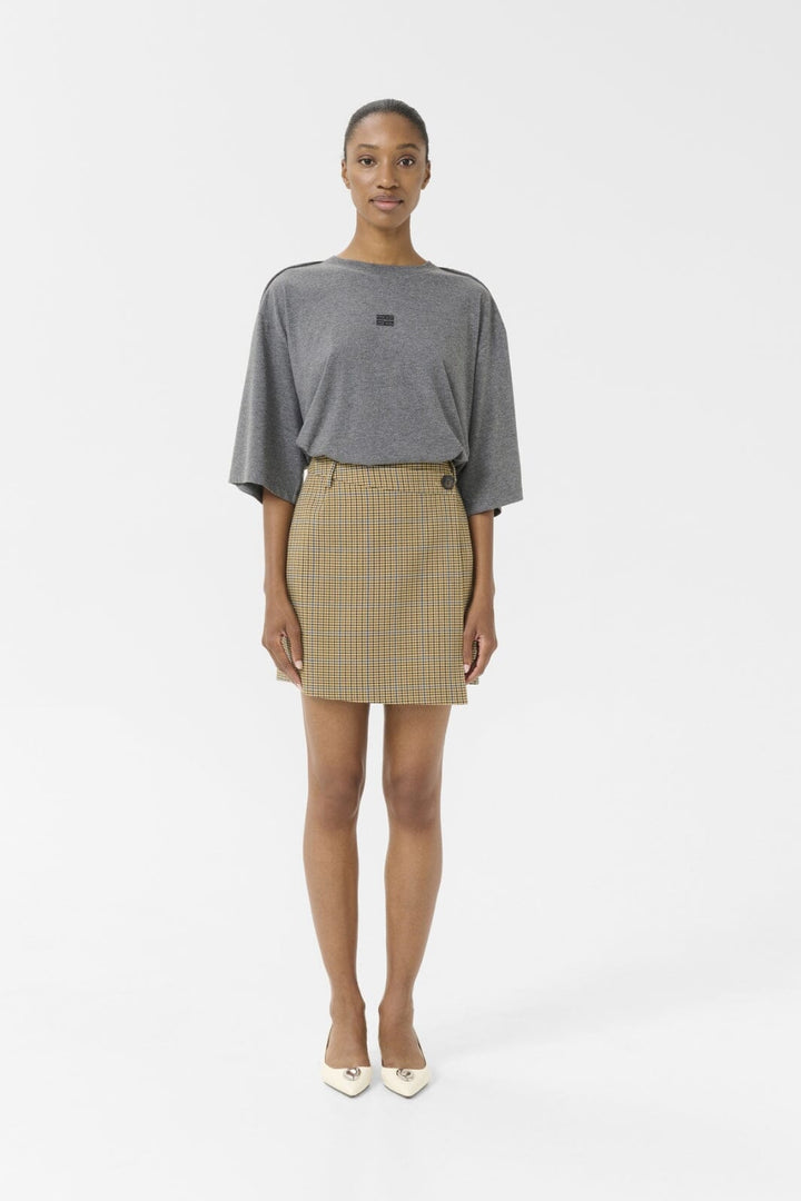 Gestuz - Gzjilan Tee 10910394 - 107871 - Dark Grey Mélange