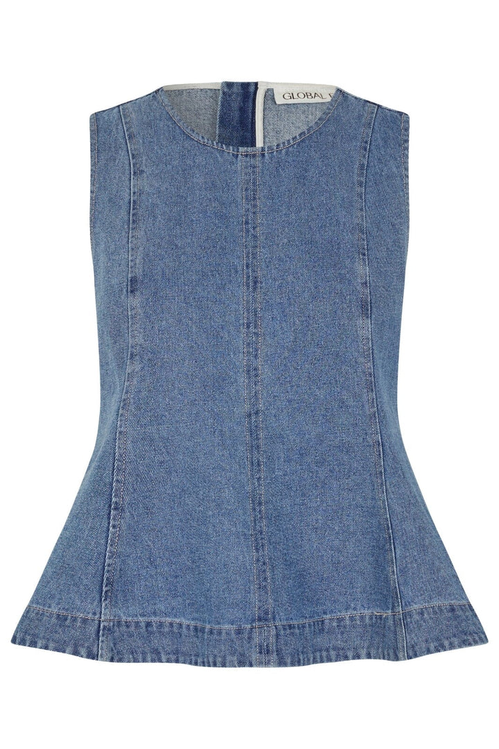 Forudbestilling - Global Funk - Rihne Peplum-G 74360440 - P85 - Midt Vintage Brushing