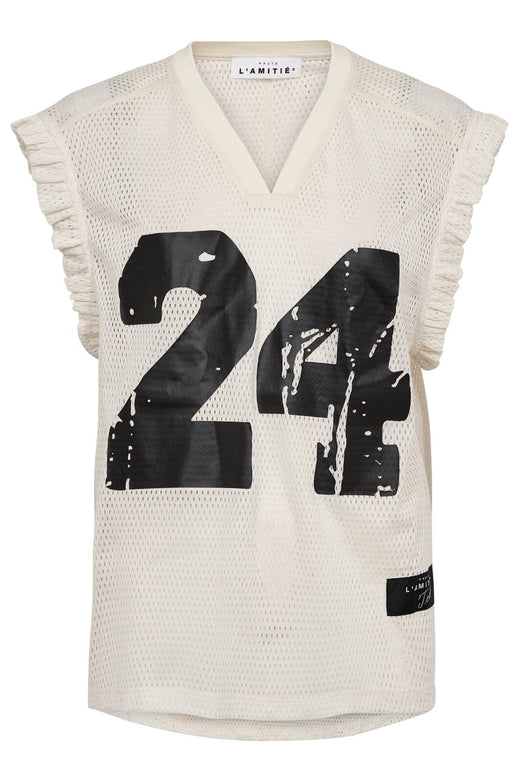 Haute L'Amitié - Drift Frill V-24 Top HL10306 - Pearl