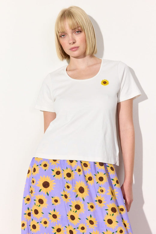 Hunkøn - Blossom T-Shirt 25330 - White