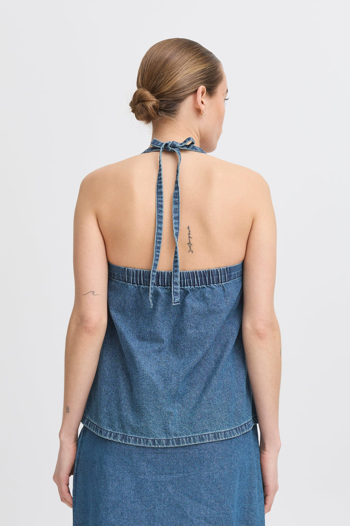 Forudbestilling - Ichi - Ihdallas Top 20123209 - 200339 - Medium Blue Toppe 