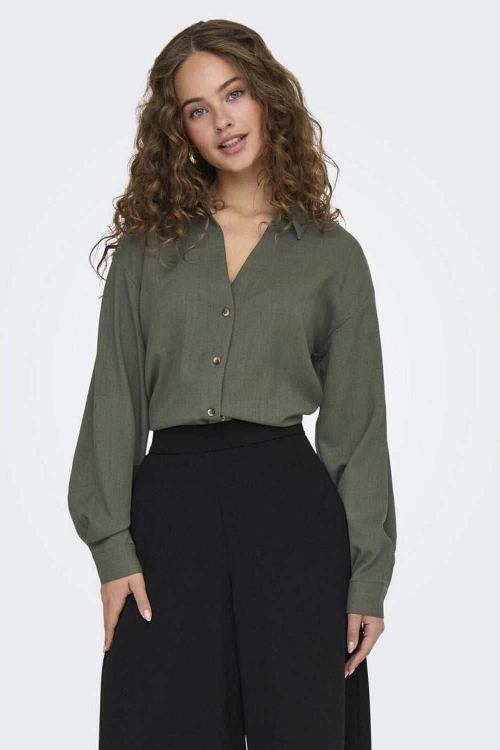 Forudbestilling - JDY - Jdynina L/S Shirt - 4765591 Kambaba Melange
