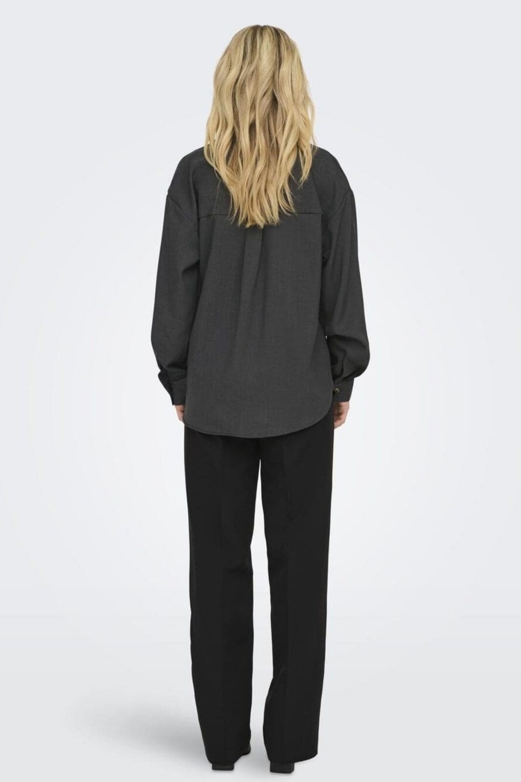 Forudbestilling - JDY - Jdynina L/S Shirt - 4772636 Dark Grey Melange