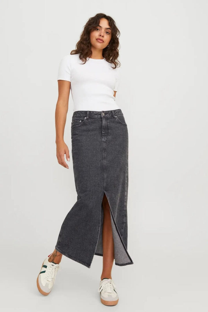 Jjxx - Jxaura Long Denim Skirt Aw Sn - 4585561 Grey Denim