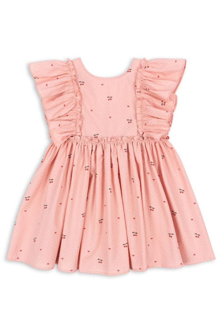 Konges Sløjd - Evia Bow Dress Gots Ks103055 - Cherry Coeur