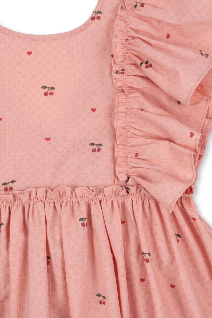 Konges Sløjd - Evia Bow Dress Gots Ks103055 - Cherry Coeur