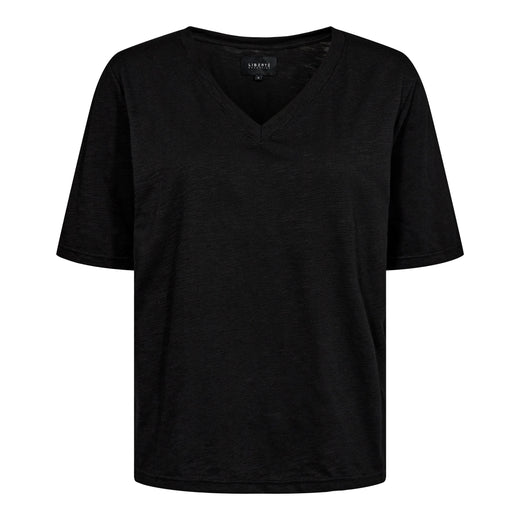 Forudbestilling - Liberte - Ulla-Ss-Vneck-Tshirt - Black T-shirts 