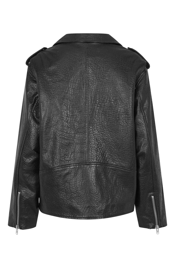 Lollys Laundry - Rayll Leather Jacket Os90042-6001 - 99 Black