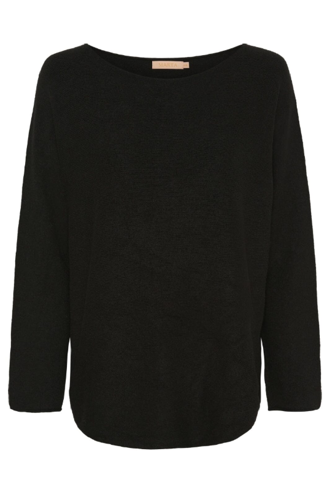Forudbestilling - Marta Du Chateau - Mdcdagmar Knit - Aw Black Strikbluser 