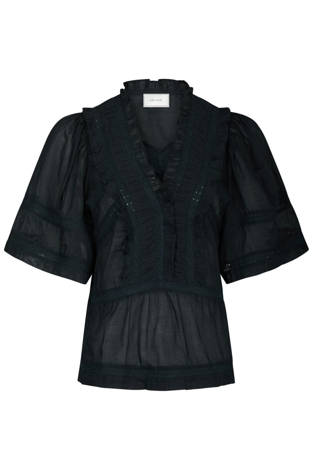 Forudbestilling - Neo Noir - Evienne S Voile Top 161856 - 141 - Navy Toppe 