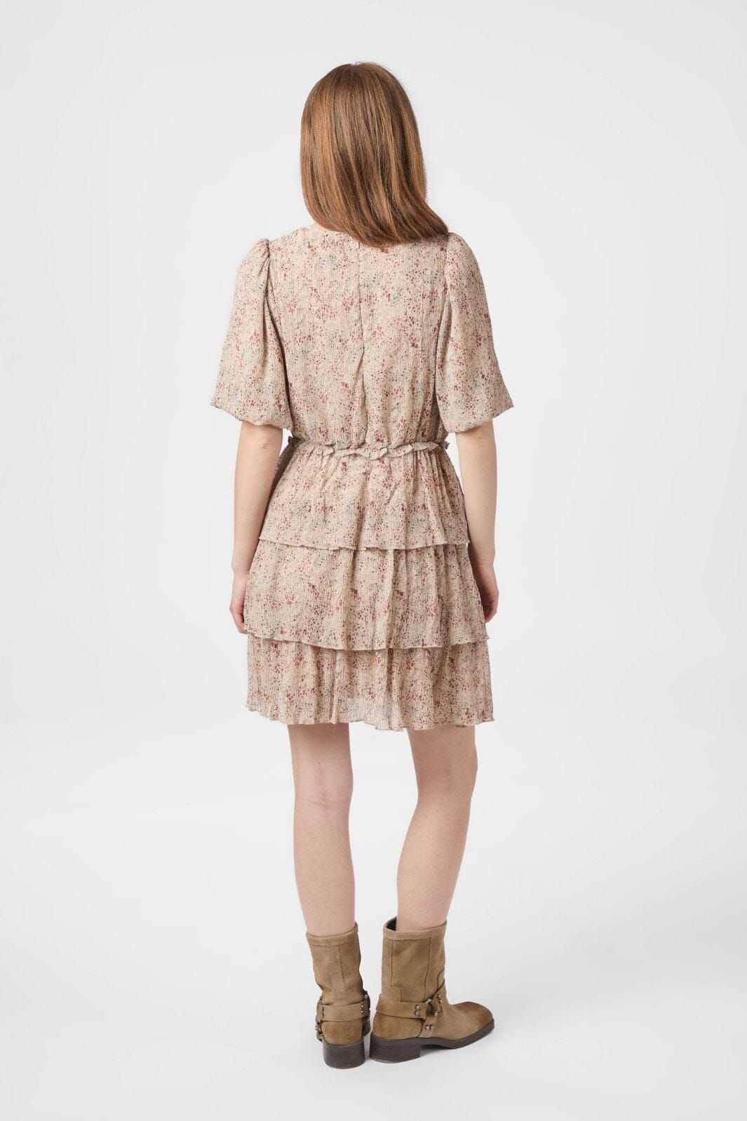 Forudbestilling - Neo Noir - Fedusa Summer Printed Dress 156858 - 213 - Sand