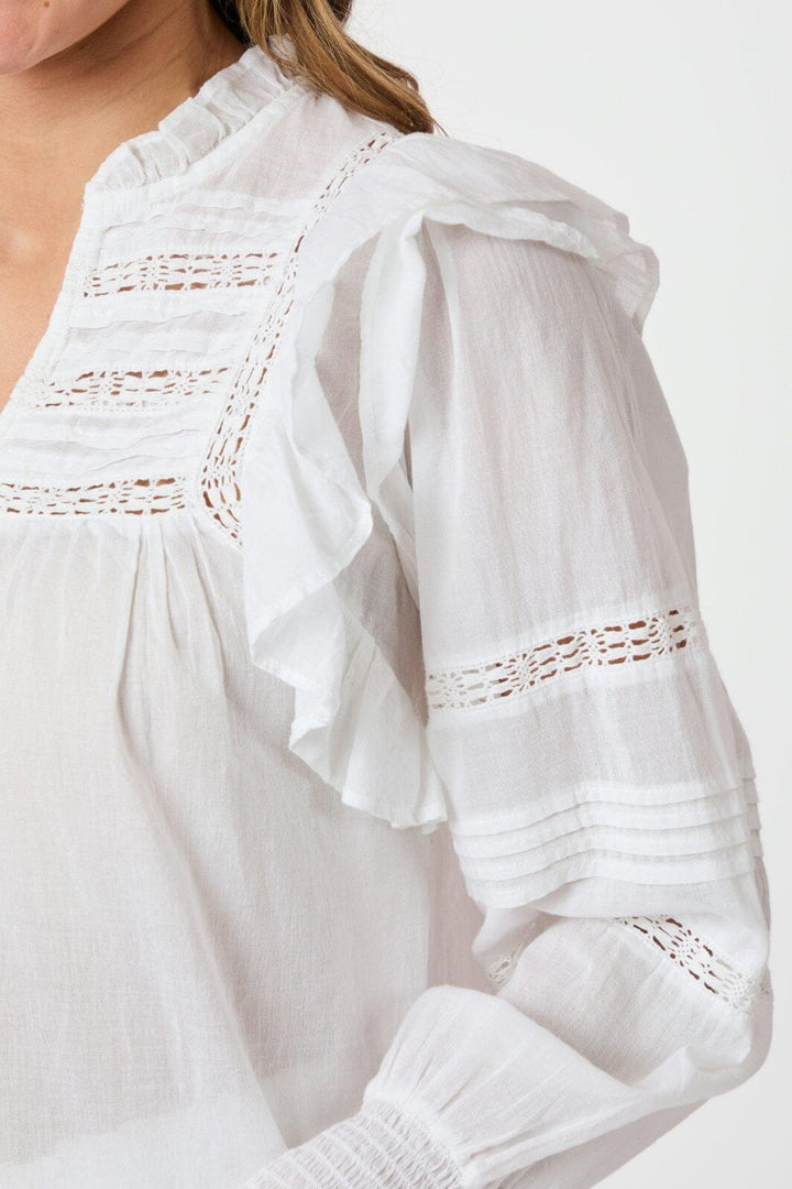 Neo Noir - Mauri S Voile Blouse 164698 - 120 - White