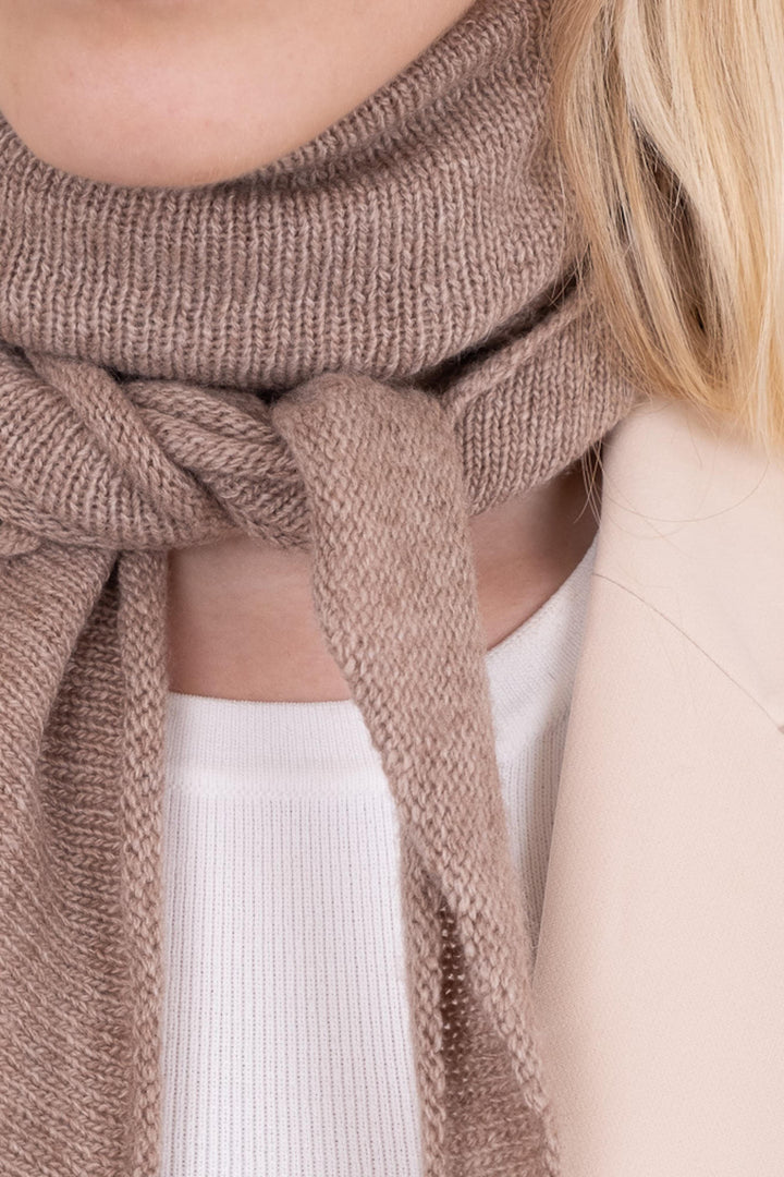 Neo Noir - Misty Knit Scarf - Beige Melange
