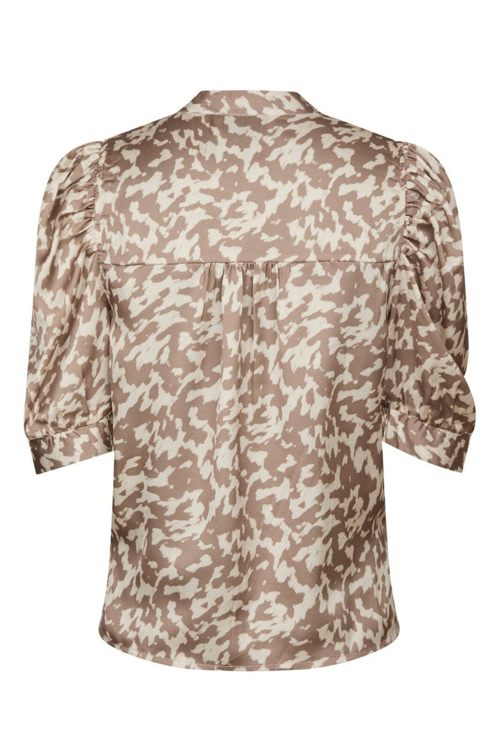Neo Noir - Roella Graphic Fade Blouse 165274 - 125 - Dark Sand