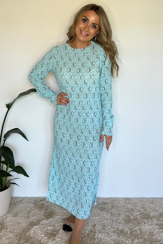 Forudbestilling - Neo Noir - Vogue Starling Dress 165874 - 146 - Turquoise Kjoler 