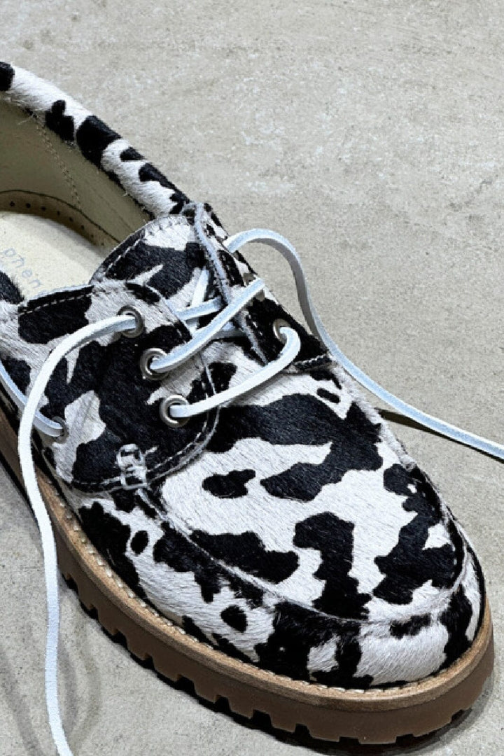 Forudbestilling - Phenumb Copenhagen - Rudder X Ha Pony Hair Leather PB-510059-Ha - Cow Black Loafers 