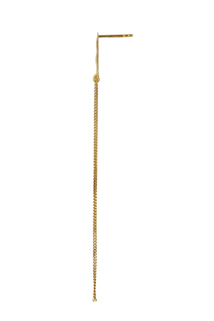 Forudbestilling - Stine A - Bella Moon Earring With Long Chains - 1313-02-S Øreringe 