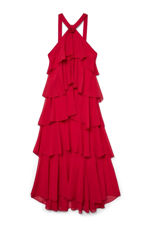 Forudbestilling - Vero Moda - Vmfelicia Sl Ruffle Maxi Dress - 4753512 Samba