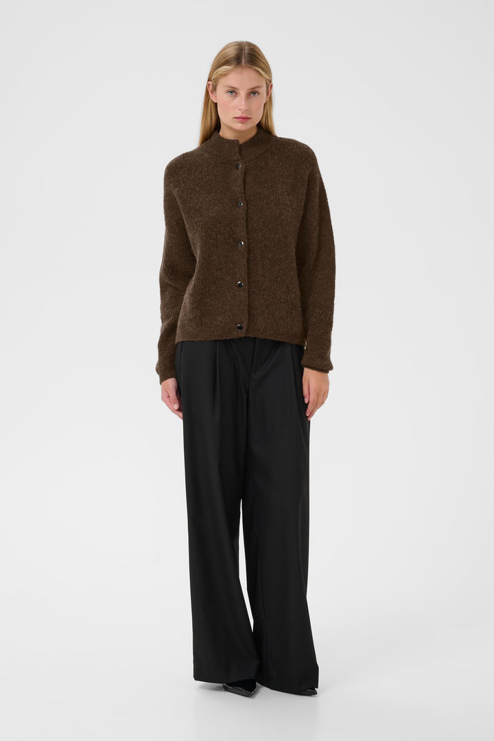 Gestuz - Alphagz Short Cardigan 10906463 - 108310 - Buff Mélange Cardigans 