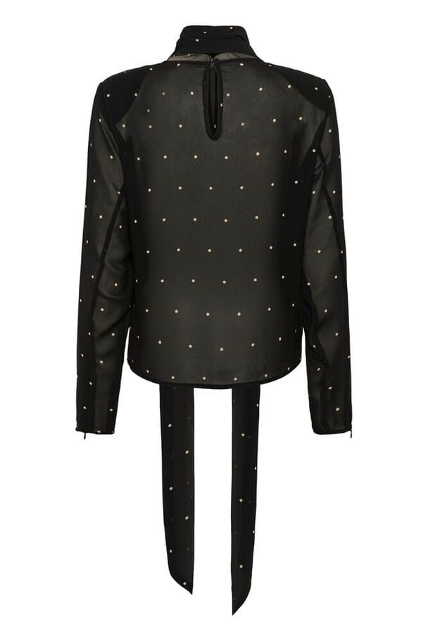 Gestuz - Gzdorthie P Blouse 10911034 - 109160 - Khaki Dot Bluser 