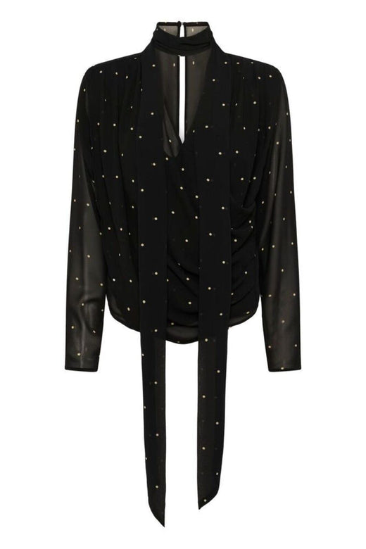 Gestuz - Gzdorthie P Blouse 10911034 - 109160 - Khaki Dot Bluser 