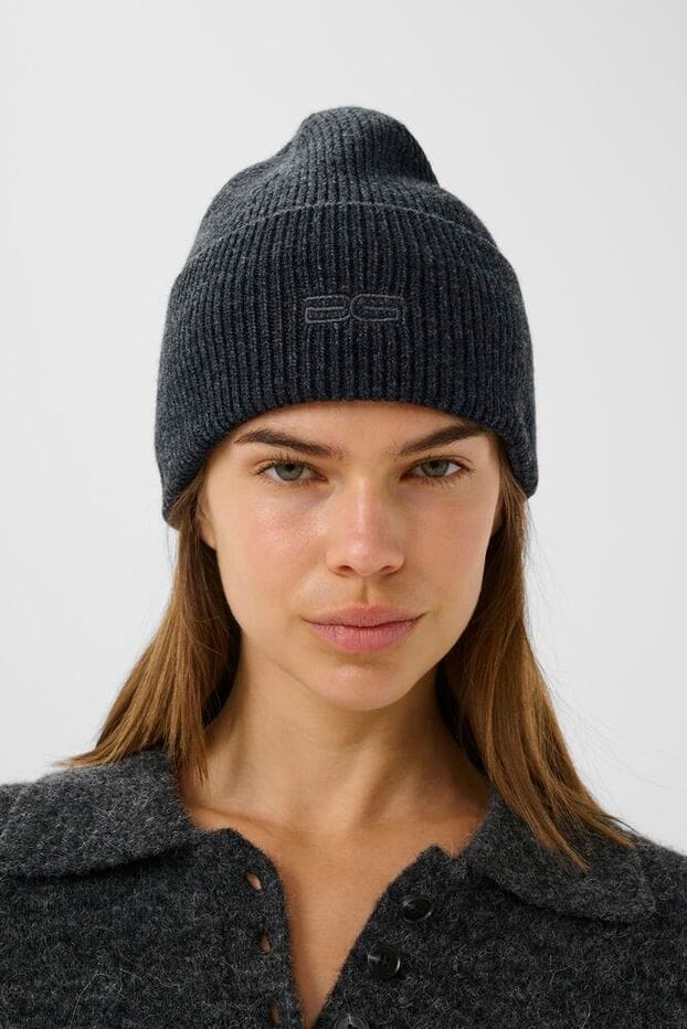 Gestuz - Gzkari Beanie 10910460 - 106286 - Charcoal Melange Huer 
