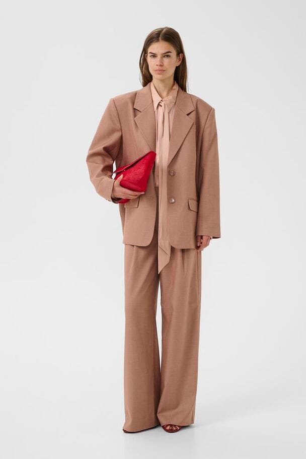 Gestuz - Gzpaula Oz Blazer 10910614 - 109220 - Burnt Marple Sugar Melange Blazere 