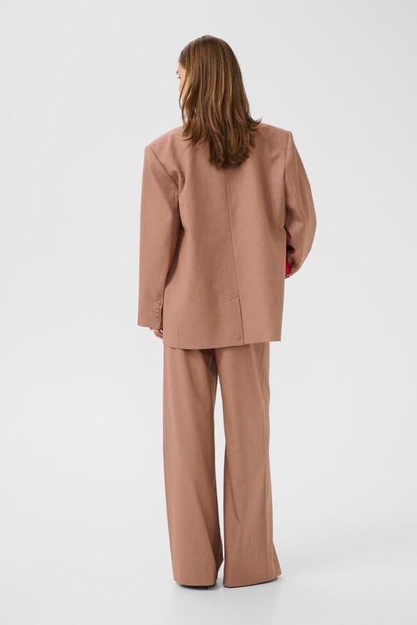 Gestuz - Gzpaula Pants 10910627 - 109220 - Burnt Marple Sugar Melange Bukser 