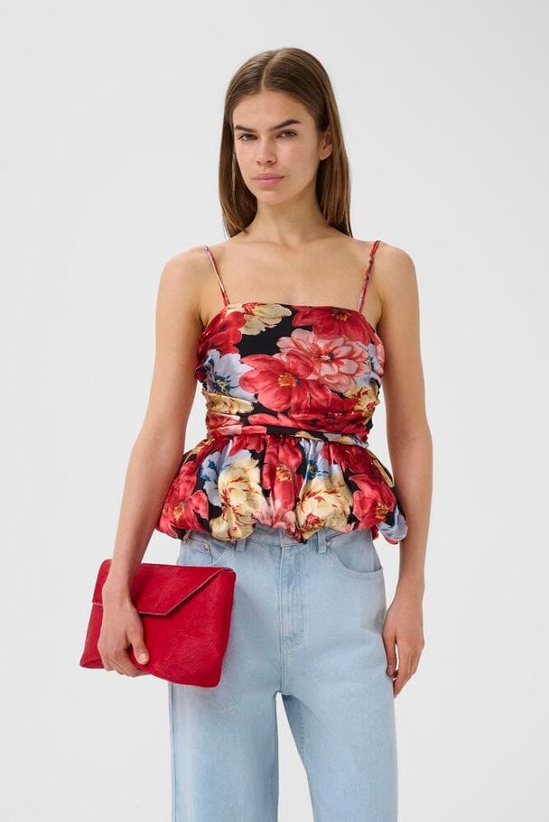 Gestuz - Gzsigrida P Silk Top 10911035 - 109158 - Dessert Flower Multi Toppe 