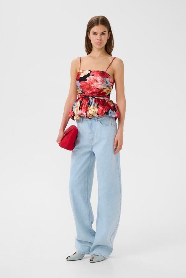 Gestuz - Gzsigrida P Silk Top 10911035 - 109158 - Dessert Flower Multi Toppe 