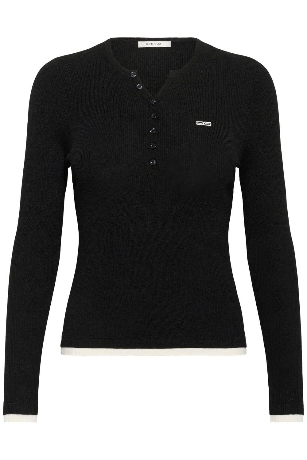 Gestuz - Gztrisha Pullover 10910848 - 100017 - Black Strikbluser 