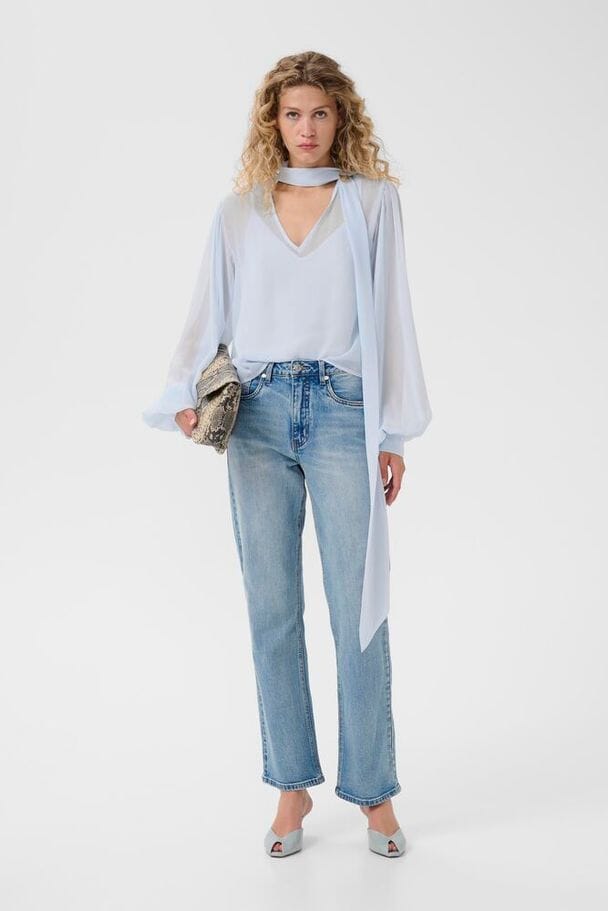 Gestuz - Gzzurina Blouse 10911029 - 134016 - Blue Finch Bluser 