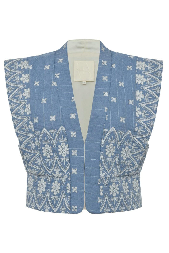 Gossia - Aninago Ji Vest G2876 - Chambrey Blue Veste 