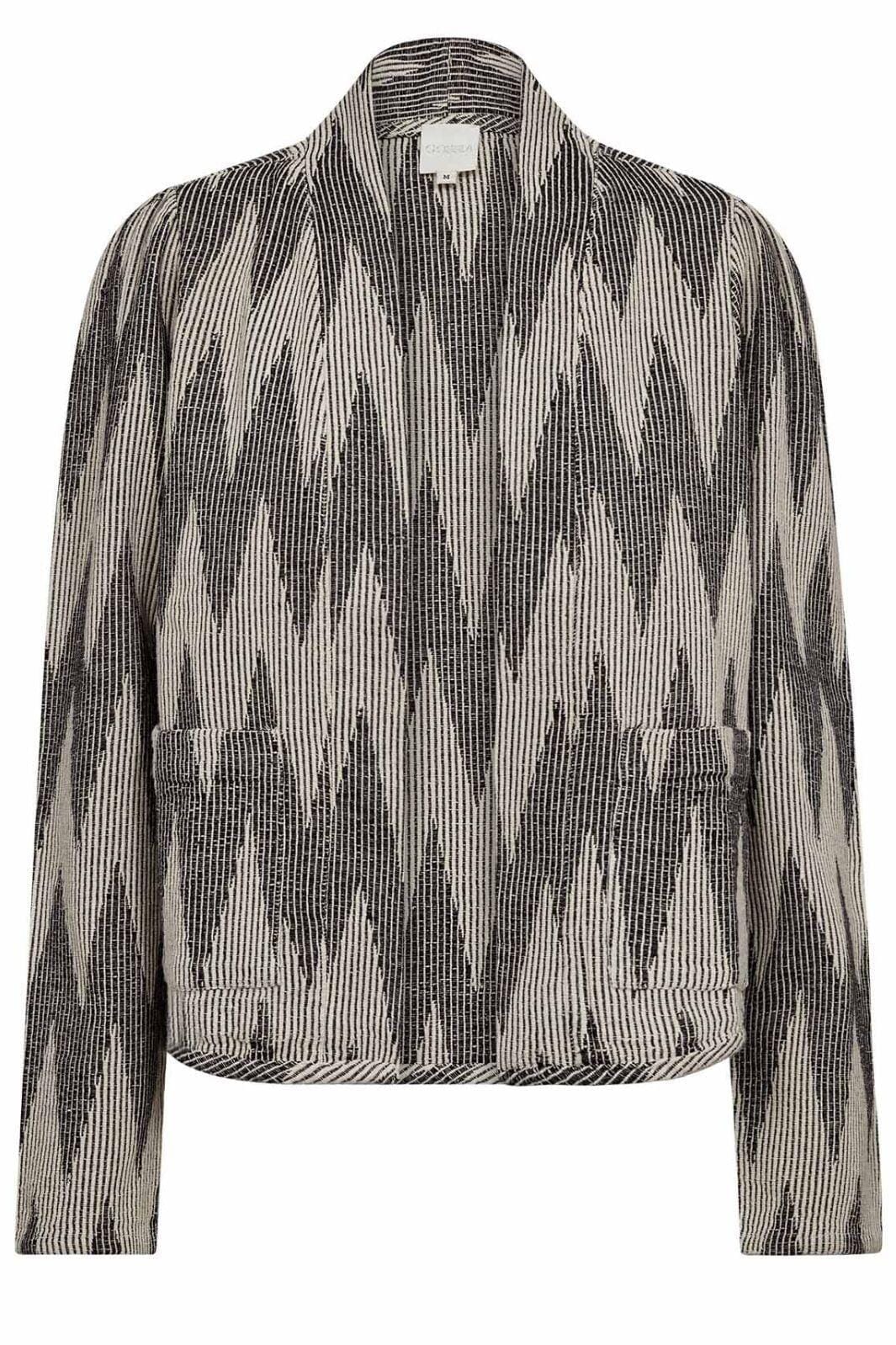 Gossia - Augustego Jacket G2371 - Grey Jacquard Jakker 