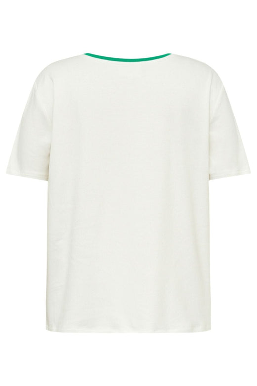 Gossia - Basgo Tee G2850 - Creme Diamond Green T-shirts 