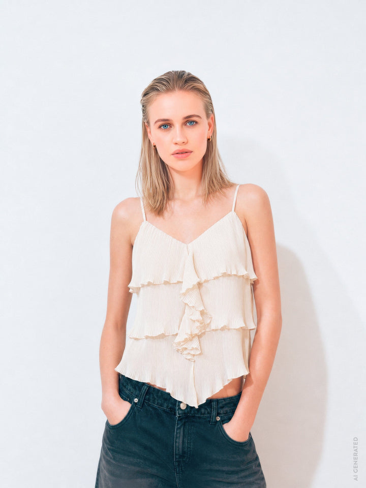 Gossia - Bayiago Top G3498 - Creme Toppe 