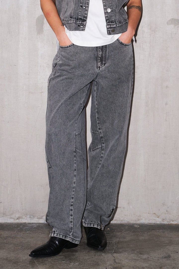 Gossia - Dawngo Jeans G2977 - Grey Washed Jeans 