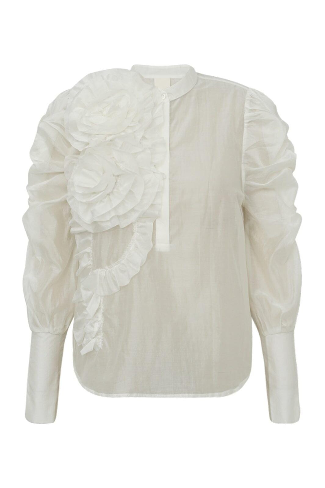 Gossia - Devinego Blouse G2846 - Creme Bluser 