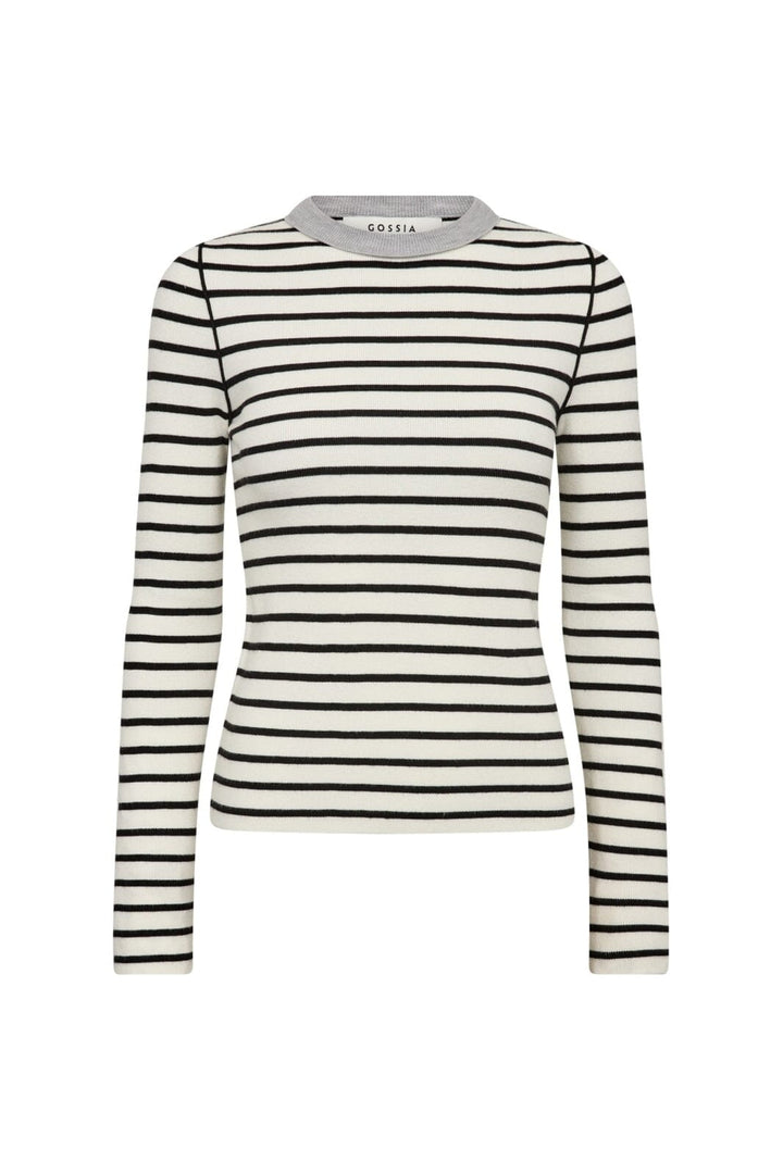 Gossia - Fabiolago Jumper G3116 - Off-White/Black Stripes