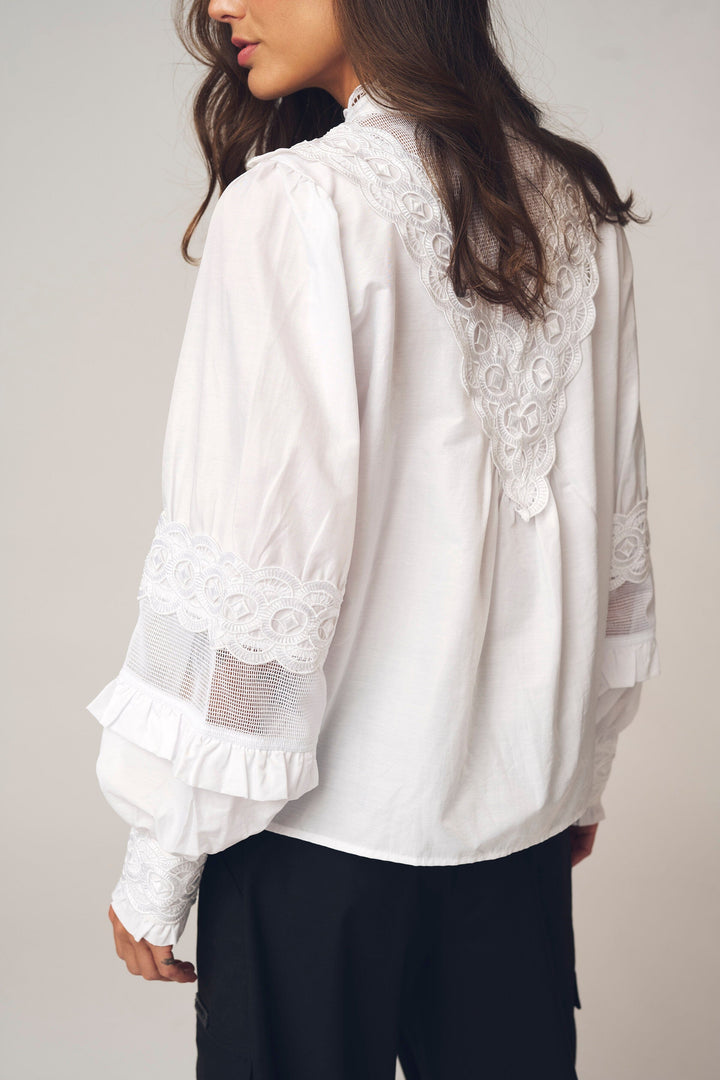 Gossia - Gabrielago Blouse G3155 - White Bluser 