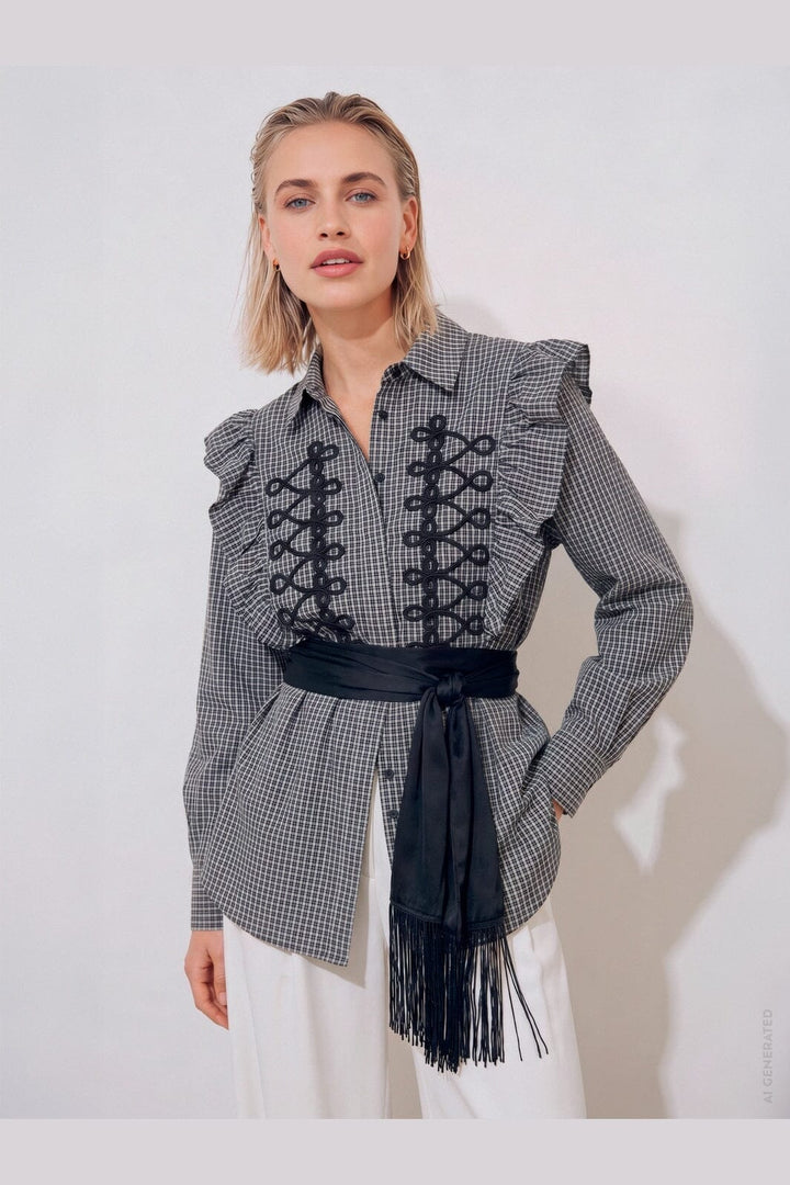 Gossia - Kirigo Shirt G3490 - Black Checks
