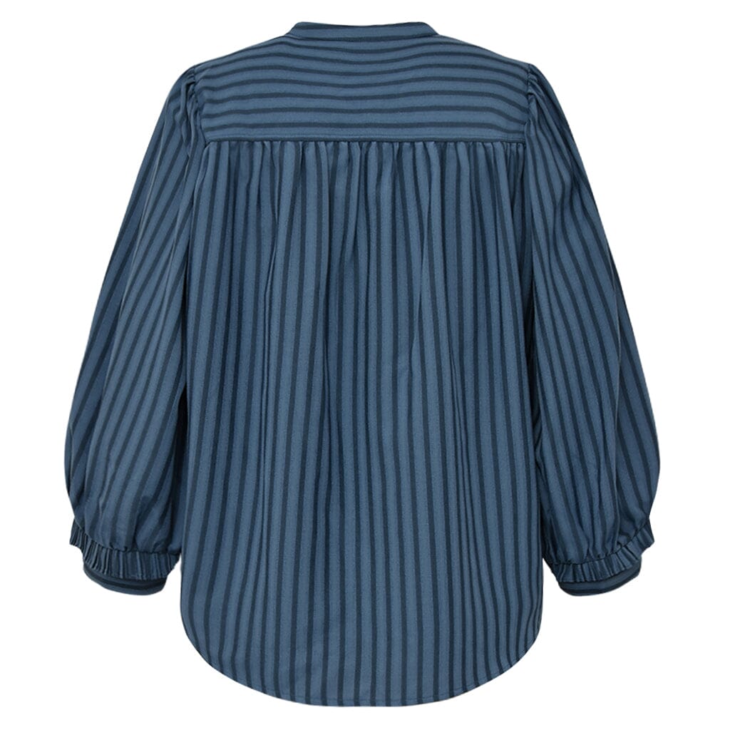Gossia - Meego Vibs Blouse G2854 - Blue Stripes Bluser 