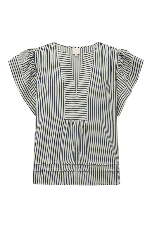 Gossia - Minkago Jo Blouse G1987 - Creme Navy Stripes