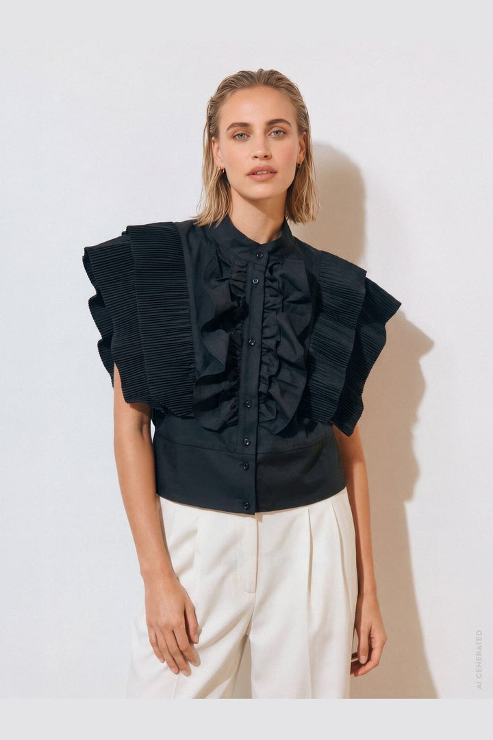 Gossia - Zelniego Blouse G3496 - Black