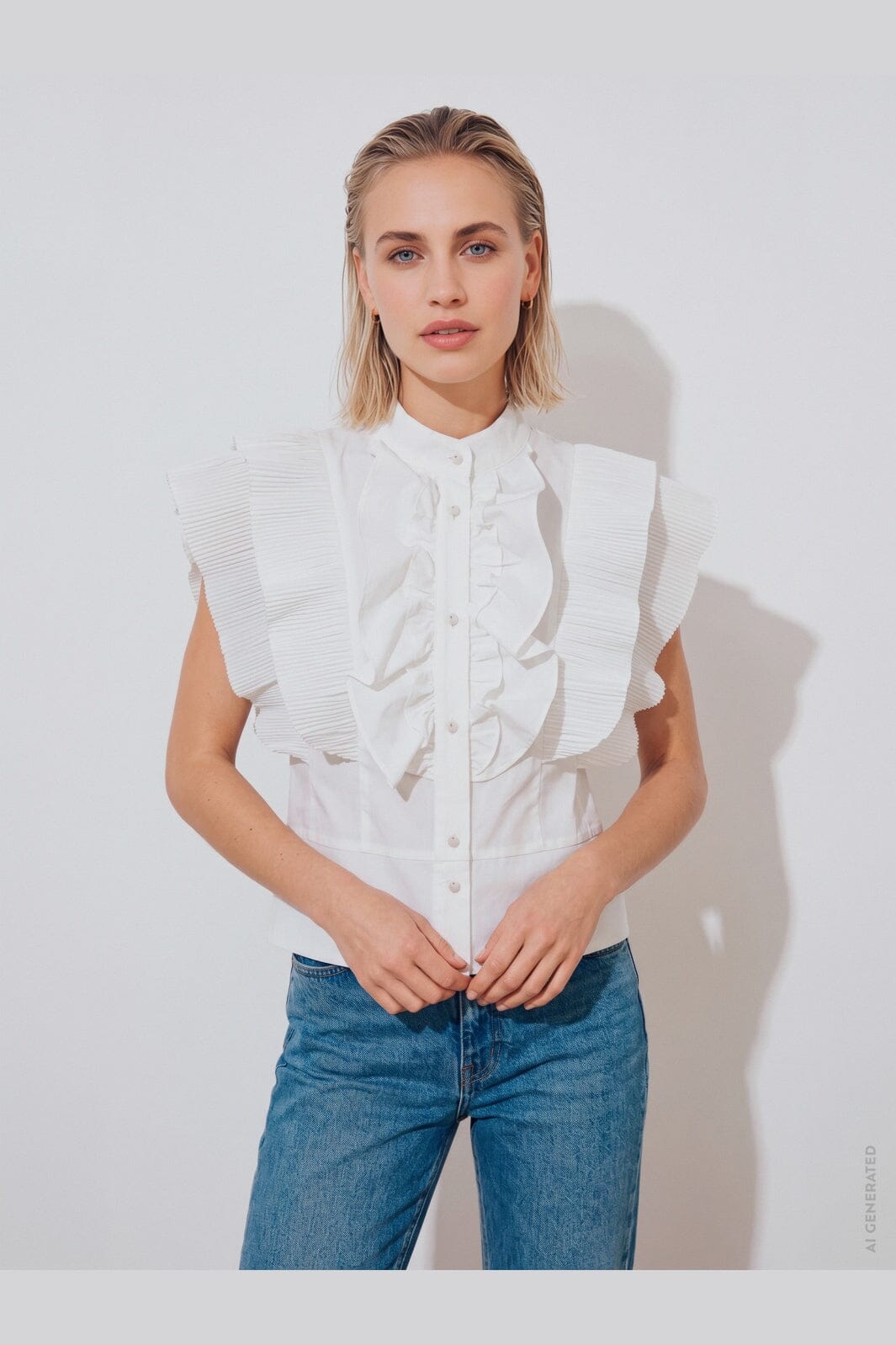 Gossia - Zelniego Blouse G3496 - Off-White
