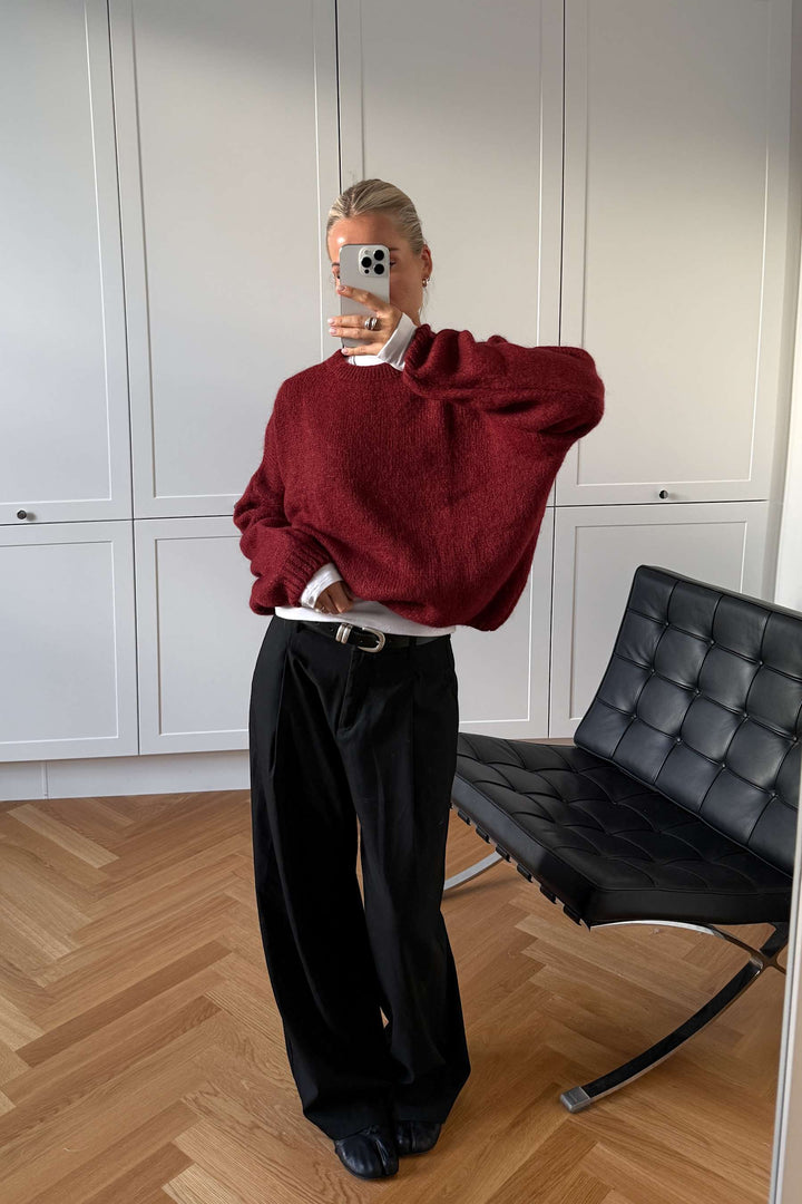 Noella - Mimi Ls Knit 11450002 - 1355 - Dusty Mahogany